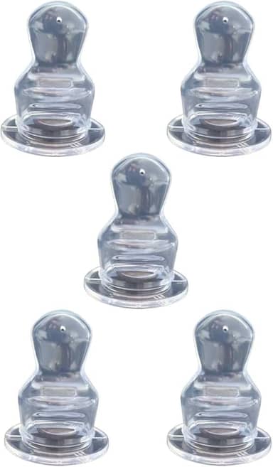 Bico de Mamadeira 100 % Silicone c /5 unidades Anatômico - ( não serve na mamadeira boca larga) Marca SONNE., Sonne, Transparente, Incolor