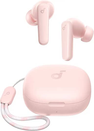 soundcore P20i da Anker, Fone de Ouvido Bluetooth 5.3, Graves Potentes, Drivers de 10mm, 30H de Reprodução, Resistência à Água, 2 Mics IA, Personalização de Som via App, Fone sem fio tws, Rosa