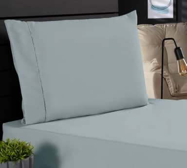 Jogo de Cama Classic Solteiro Percal 400 Fios Ponto Palito 02 Peças, Antiácaro, Anti-pilling com Toque Macio - Dublin