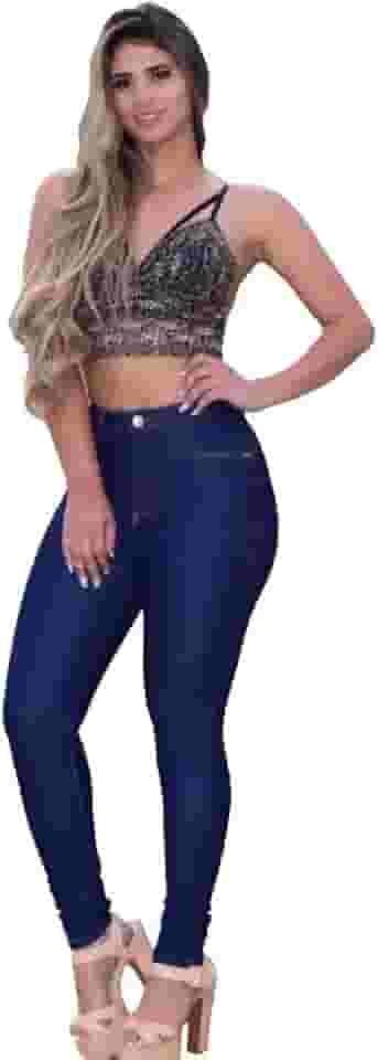 Calça Jeans Feminina Hot Pants Cintura Alta
