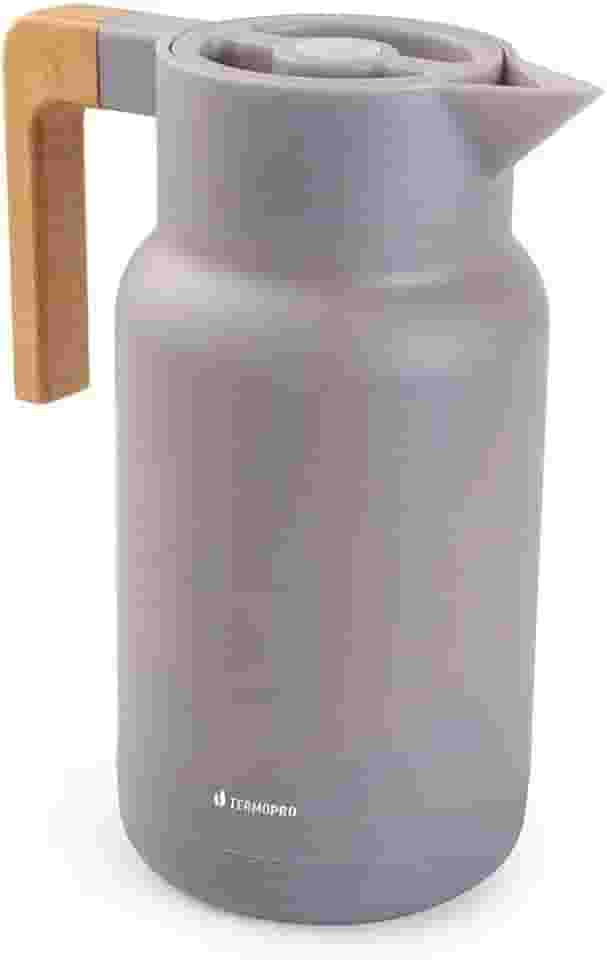 Garrafa Térmica Wood Fashion Cinza 1L Termopro