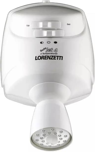 Ducha Jet4 127V 5500W, Lorenzetti, 7540152, Branco, Pequeno