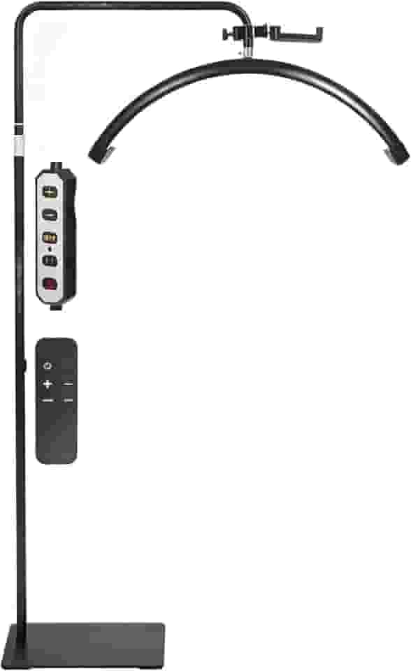 LumináRia Led Ring Light ExtensãO CíLios Lash Meia Lua 6500k Luminaria Estetica Mesa Spa Arco 3 Tons Ajustavel Sa