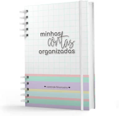 Caderno De Controle Financeiro - Capa Dura - Minhas Contas Organizadas