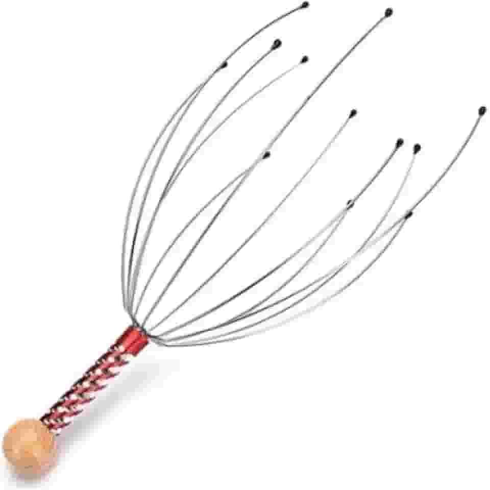 Massageador Capilar Anti Estresse Para Relaxar Com 12 Hastes