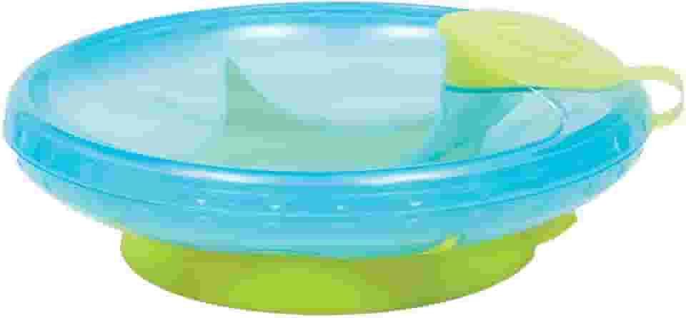 Buba Prato Térmico Com Ventosa Azul