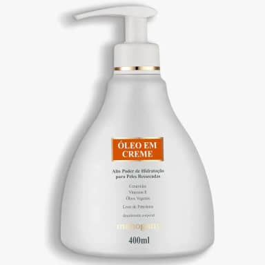 Mahogany Óleo em Creme Desodorante Corporal, Hidratante para Peles Ressecadas com Ceramidas e Vitamina E, 400ml