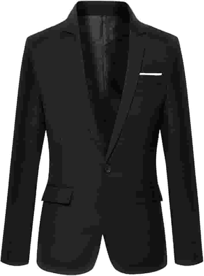 Jaquetas De Terno Masculino Slim Fit Blazer Blazer Business Casual One Button Blazers De Manga