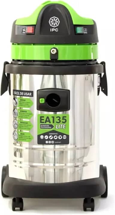 IPC Lavadora Extratora A135 Lite, 220V, Verde e Prata, 35L, Aspirador Profissional Pó e Água