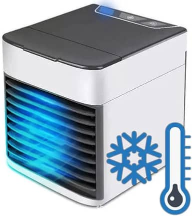 Mini Ar Condicionado Portátil Arctic Air Cooler Umidificador Climatizador Luz Led