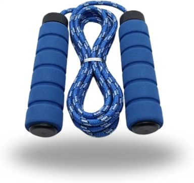 Corda de Pular para Exercícios Aeróbicos 2,8m em EVA e Borracha Leve, Resistente e Confortável, Ideal para Fitness, Emagrecimento, Cross Training e Treino Funcional