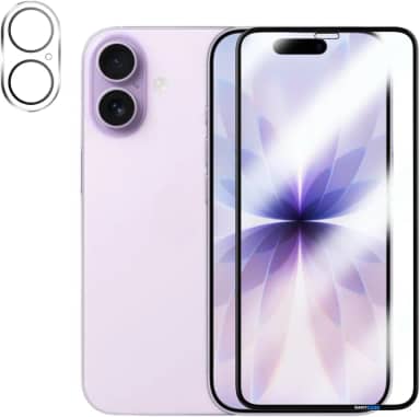 Película De Vidro 3D Tela Toda Para iPhone + Película Lente de Câmera (iPhone 17)