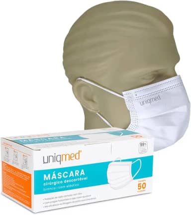 Mascara Descartavel 50 unidades Uniqmed