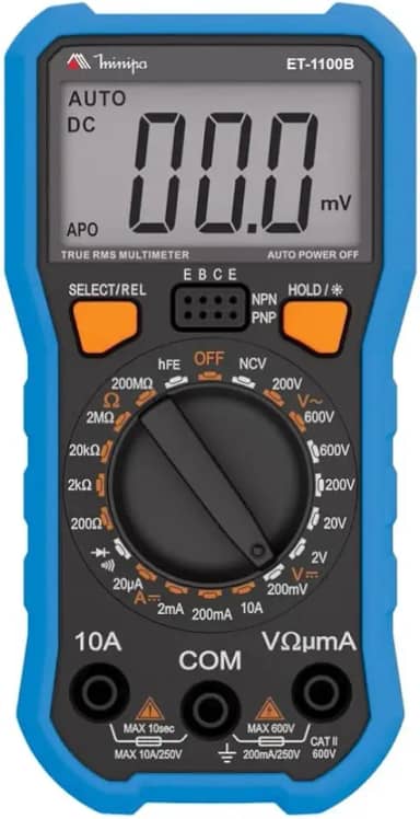 MULTÍMETRO DIGITAL 3 1/2 ET-1100B – MINIPA