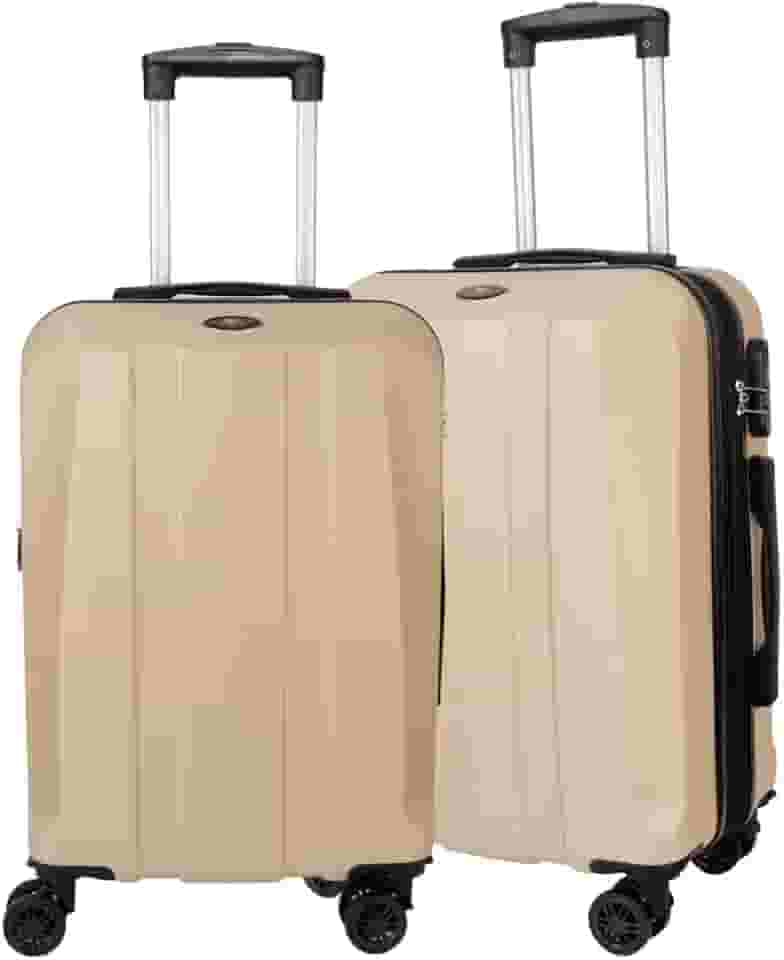 Kit Malas de Viagem de Bordo Expansível ANAC Fibra rígida ABS Rodas duplas de Engate Removível 360º World Onboard Com Cadeado Acoplado