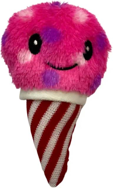 Great Pets Brinquedo de Pelúcia para Cães Sorvete Rosa