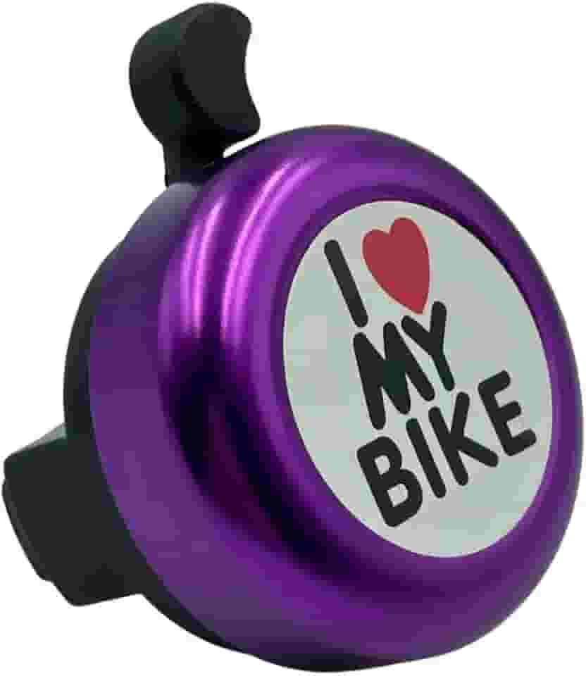 Campainha Alumínio Retrô Ciclismo Buzina Bicicleta Violeta