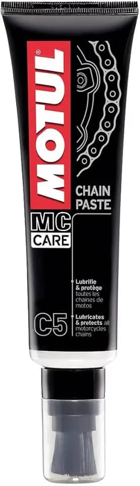 Motul Pasta de corrente C5 Graxa de corrente de motocicleta com aplicador de pincel, tubo de 150 ml (111432)