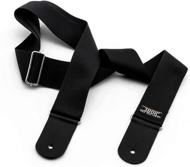 Correias em Algodão P/INSTR.CORDAS C/PONTEIRAS COURO DUPLO- LINHA COMFORT