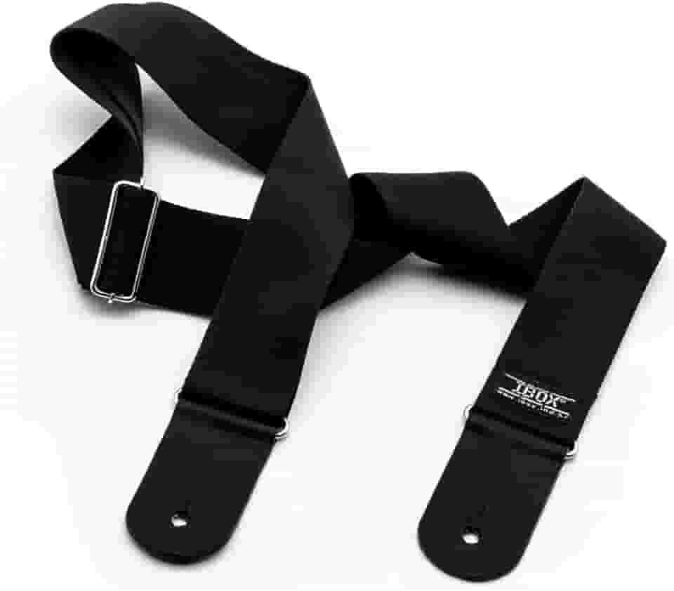 Correias em Algodão P/INSTR.CORDAS C/PONTEIRAS COURO DUPLO- LINHA COMFORT