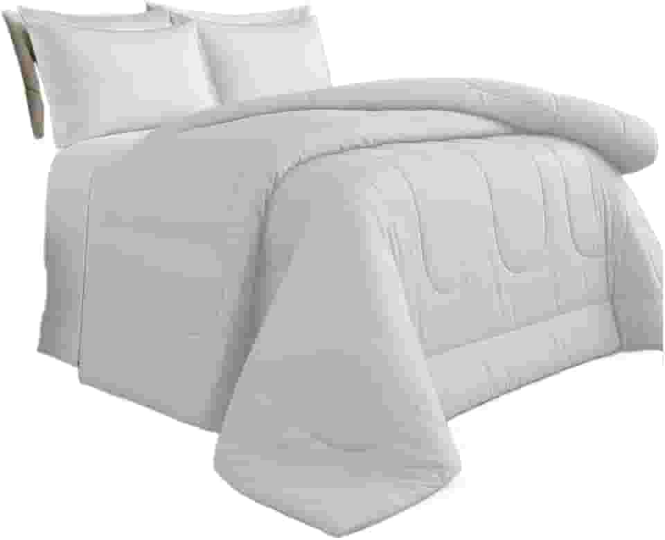 Edredom Grosso Dupla Face - Aconchegante Para Super King(Branco,King)