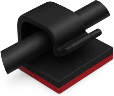 Organizador de Cabos e Fios, Kit 10, 25, 50 Clipes Suporte Adesivo de Parede para USB, Carregadores e Fones(25,Preto)