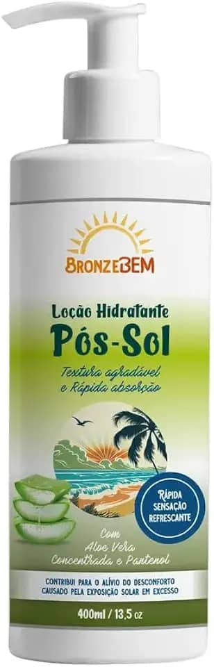 Hidratante Pós Sol Bronzebem 400g - Proporciona hidratação, maciez e alívio para a vermelhidão e irritação