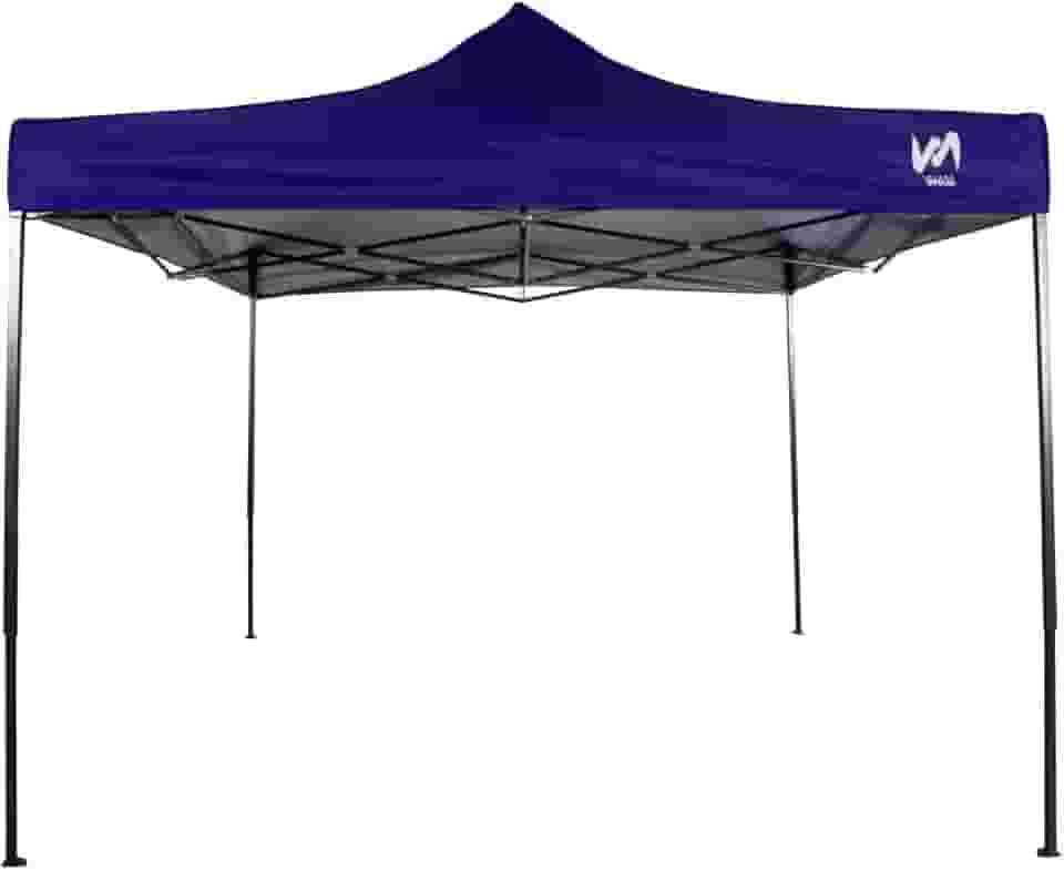 Tenda Gazebo 3x3 Sanfonado Em Aço Com Tecido Aluminizado - Azul