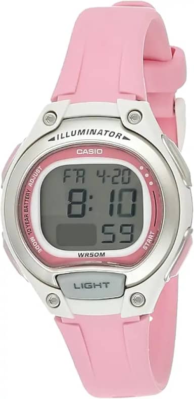 Relógio Feminino Casio Digital LW-203-4AVDF - Rosa/Branco