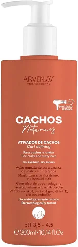 Ativador de Cachos Arvensis Cachos Naturais Ondulados e Cacheados - 300ml