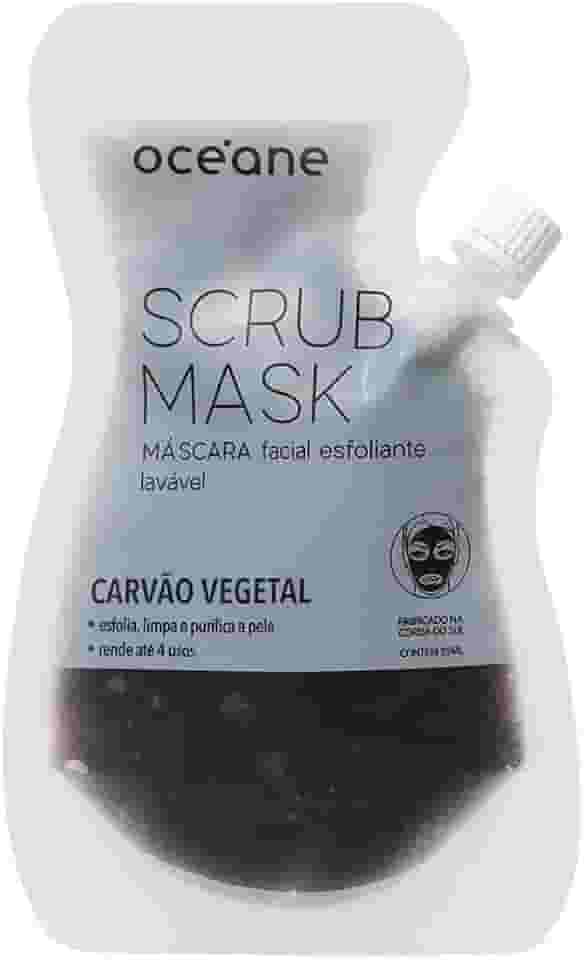 Océane Máscara Facial Esfoliante de Carvão Vegetal 4 Usos - Scrub Mask 35ml