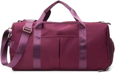 Mala Esportiva Academia, Compartimento para Tênis, Impermeável, 45 x 27 x 24 cm, Dobrável, Rosa (Roxo)