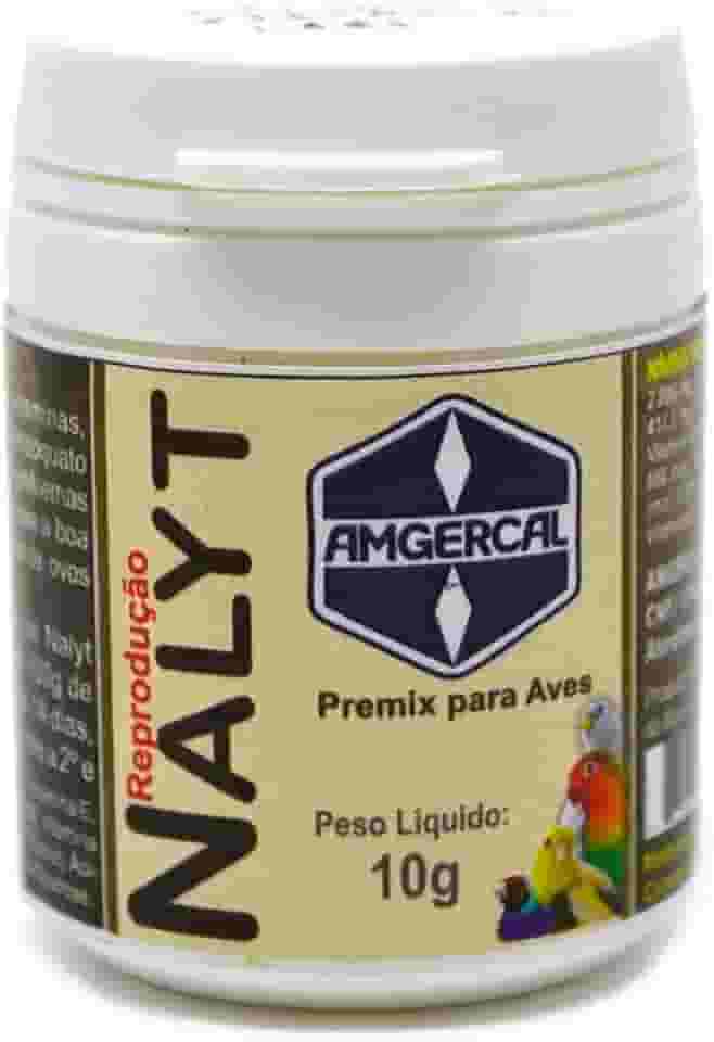 Nalyt Fases Reprodução - 10g Suplemento Vitamínico Criador Criação Nutrição Reprodutiva Desenvolvimento Embrionário de Pássaros e Aves