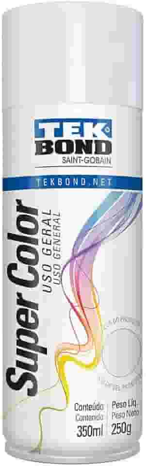 Tinta Spray Gelo 350Ml/250G - 01 Unidade, Tekbond, 23111006900, Branco, Pacote De 302