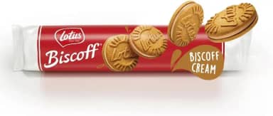 Lotus Biscoff Biscoito Recheado com Creme, 110g, Pacote com 11 Unidades