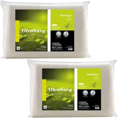 Kit 2 Travesseiros Sensação Látex Altenburg