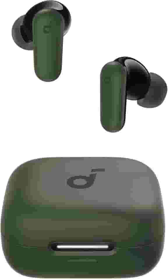 soundcore P30i da Anker, Fone de Ouvido Bluetooth 5.4 com Cancelamento de Ruído Adaptativo, Graves Poderosos, 45H de Reprodução, Estojo 2-em-1 com Suporte para Celular, IP54, Fone sem fio TWS, Verde