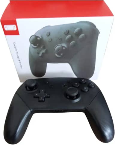 Controle Switch, Pro, Sem Fio, Vibração HD, Controle de Movimento, Funcionalidade Embutida (Preto)