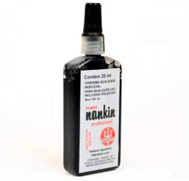 Tinta Nanquim 20 ml, Trident TNF-20, Preto