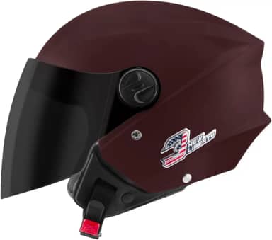 CAPACETE ABERTO PRO TORK NEW LIBERTY 3 ELITE FOSCO VERMELHO TAM. 60 VIS. FUMÊ