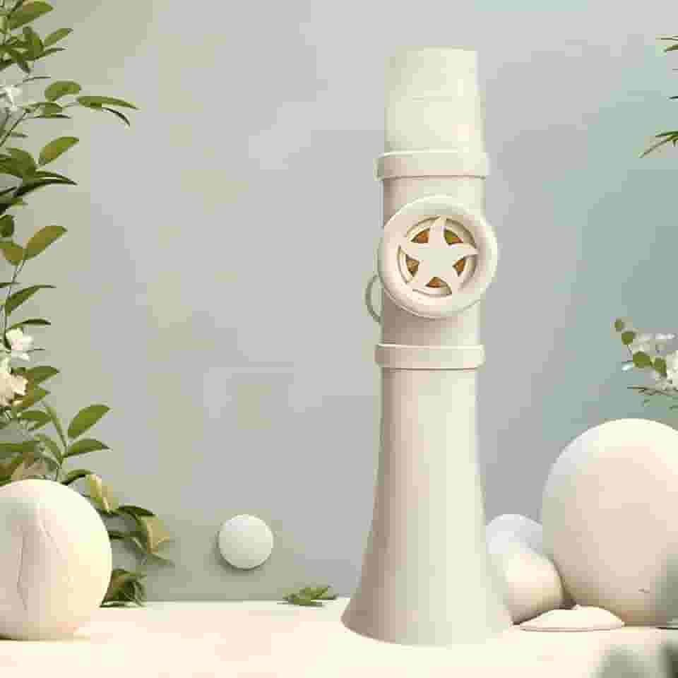 Flauta curta de dois tons - gaita de boca de plástico fácil de aprender | Instrumento de zumbido portátil para iniciantes, viagens e expressão musical