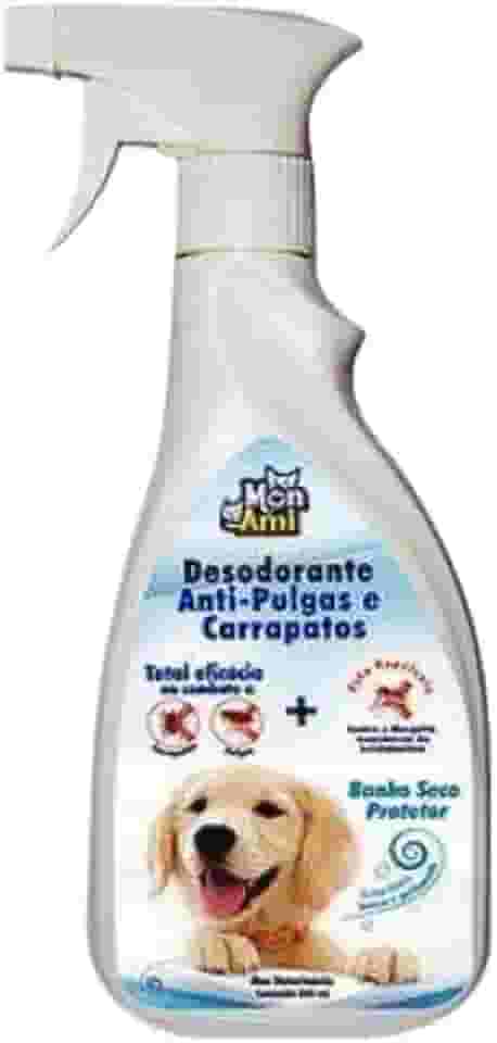 Desodorante Anti- Pulgas e Carrapatos para Cães 500ml Mon Ami