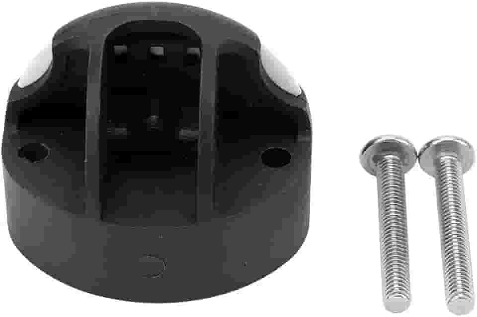 Suporte de vara de pesca para barco, base de nylon multifuncional, semicircular, com parafusos para canoa, caiaque