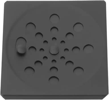 Ralo Grelha Inox Preto Black Banheiro Quadrado 10x10 C Fecho