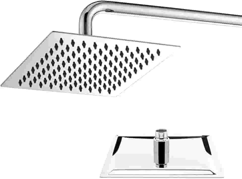 Chuveiro Quadrado Ducha Inox Cromado 20x20 Area Externa Piscina Banheiro