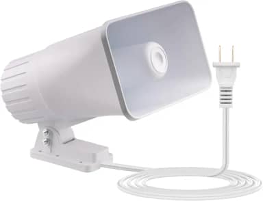 Nippon America Sirene De Segurança De Alarme Externo De Alta Potência E Alto Decibel (Tc-S7545-110), Longo Alcance, 80 Watts, 120 Decibéis, Ativação Remota Com Soquete Wi-Fi (Vendido Separadamente)