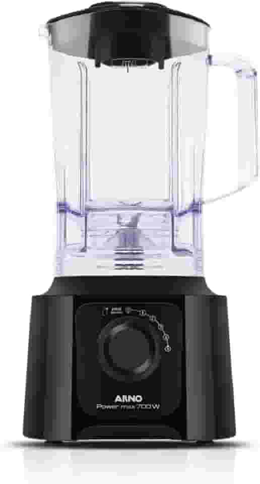 Liquidificador Arno Powermax 700W LN50, Preto com 4 Lâminas Powelix, 3,1L de Capacidade Total e Alta Performance, 110V