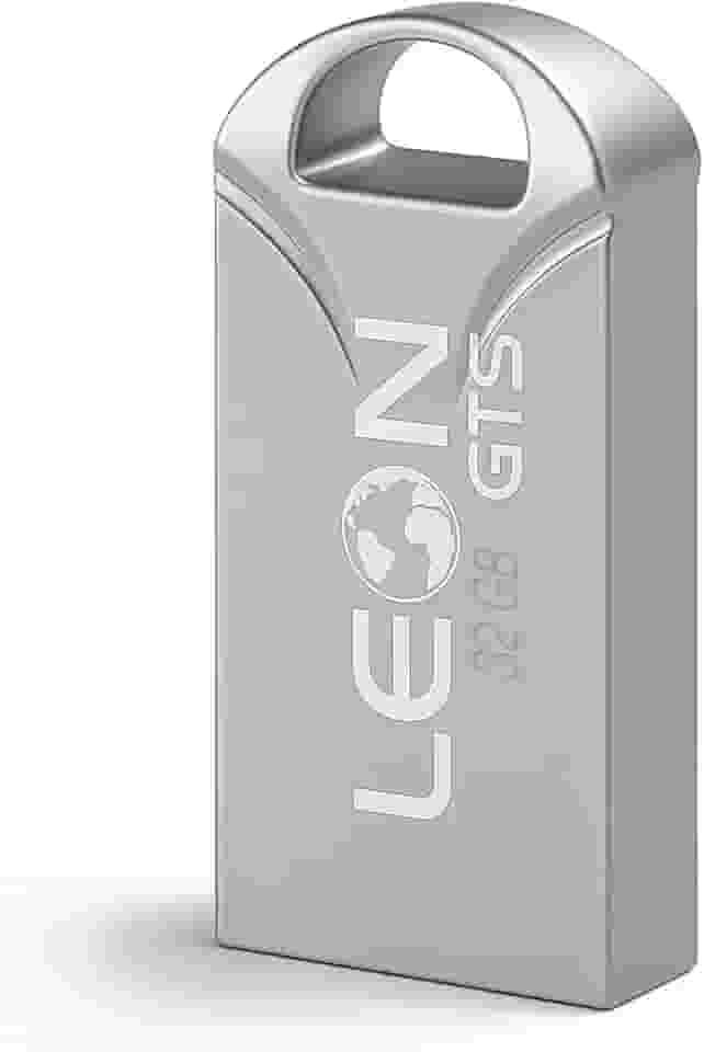 Pendrive 32GB USB 2.0 Metálico - Compacto Portátil Armazenamento Seguro Alta Velocidade Transferência de Dados Plug Play para PC Notebook Rápida Leve Resistente Prateado Chaveiro Sem Tampa (32GB)