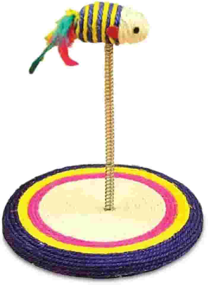 Chalesco Arranhador Brinquedo com Mola para Gatos