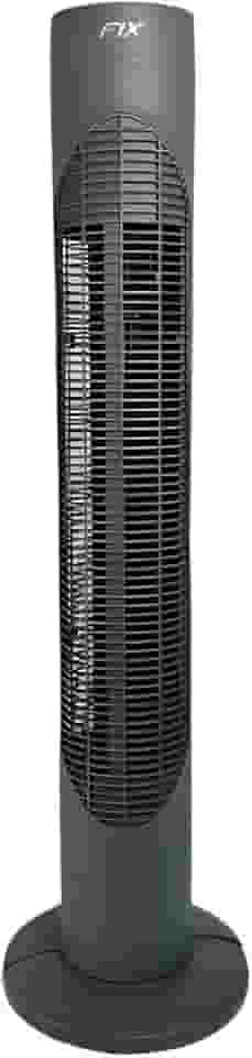 Ventilador de Torre 3 Níveis de Velocidade 110V 50W Silencioso Potente Preto